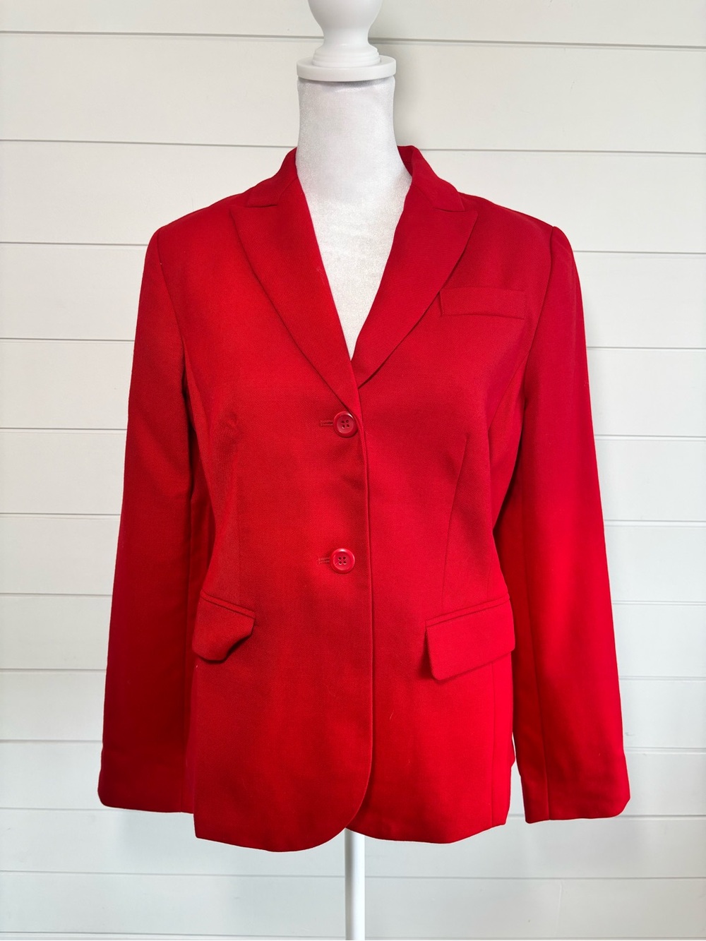 Pendleton 100% Virgin Wool Vibrant‎ Red Women's Blazer size 4